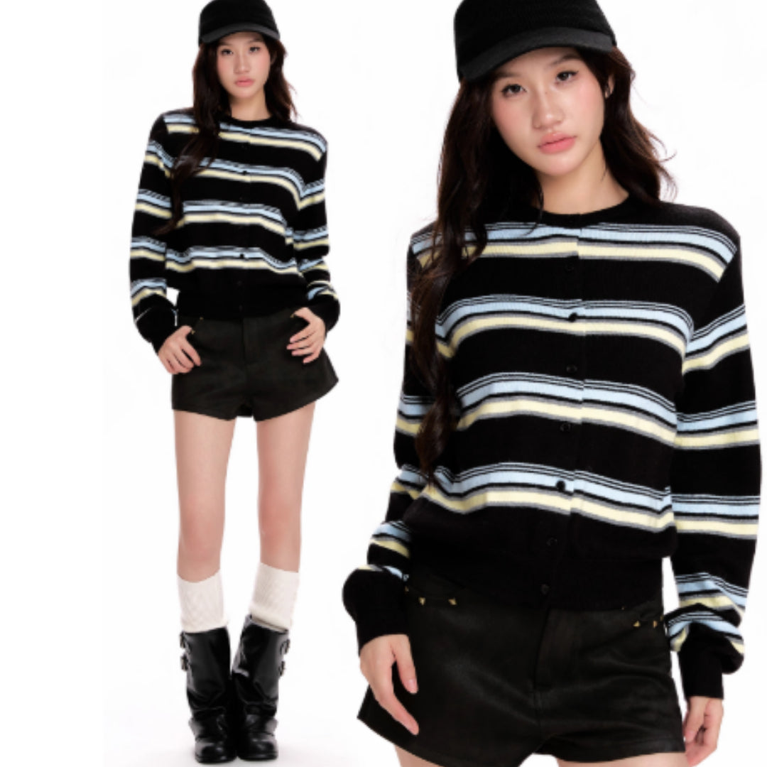 High-waisted Slimming Knitted Base Layer Top